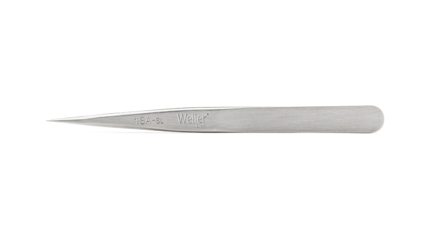 Weller Erem 120 mm, Stainless Steel, Pointed, Tweezers