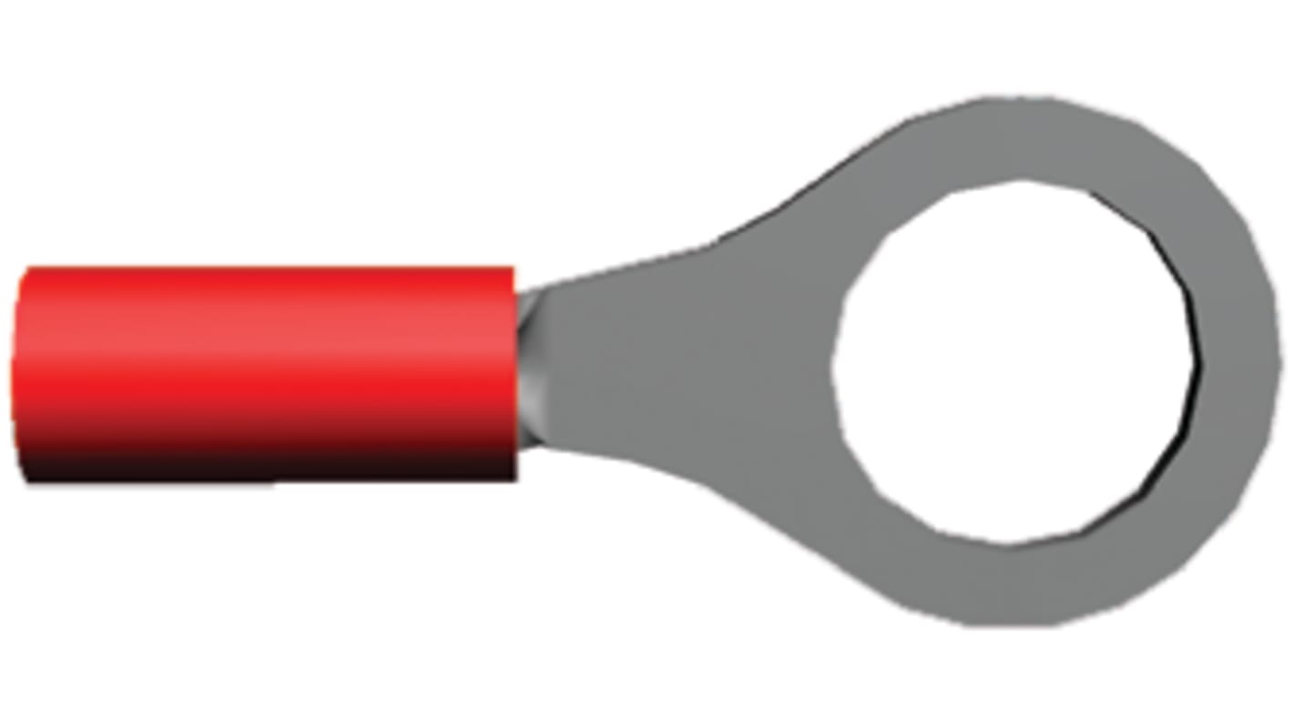 320573 | TE Connectivity, PIDG Insulated Ring Terminal, M10 Stud Size ...