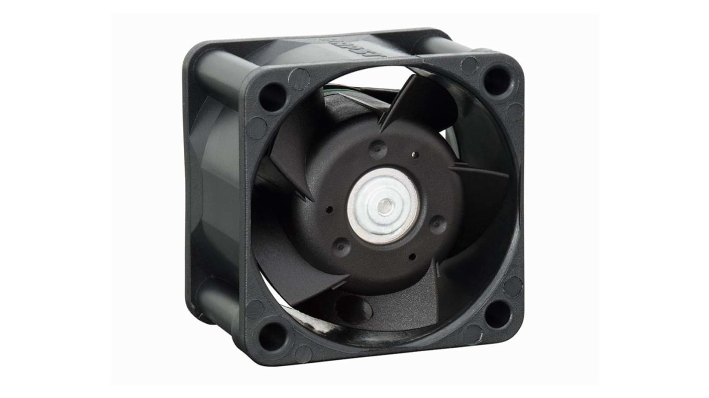 ebm-papst 400 Series Axial Fan, 12 V dc, DC Operation, 24m³/h, 3.25W, 275mA Max, IP20, 40 x 40 x 25mm