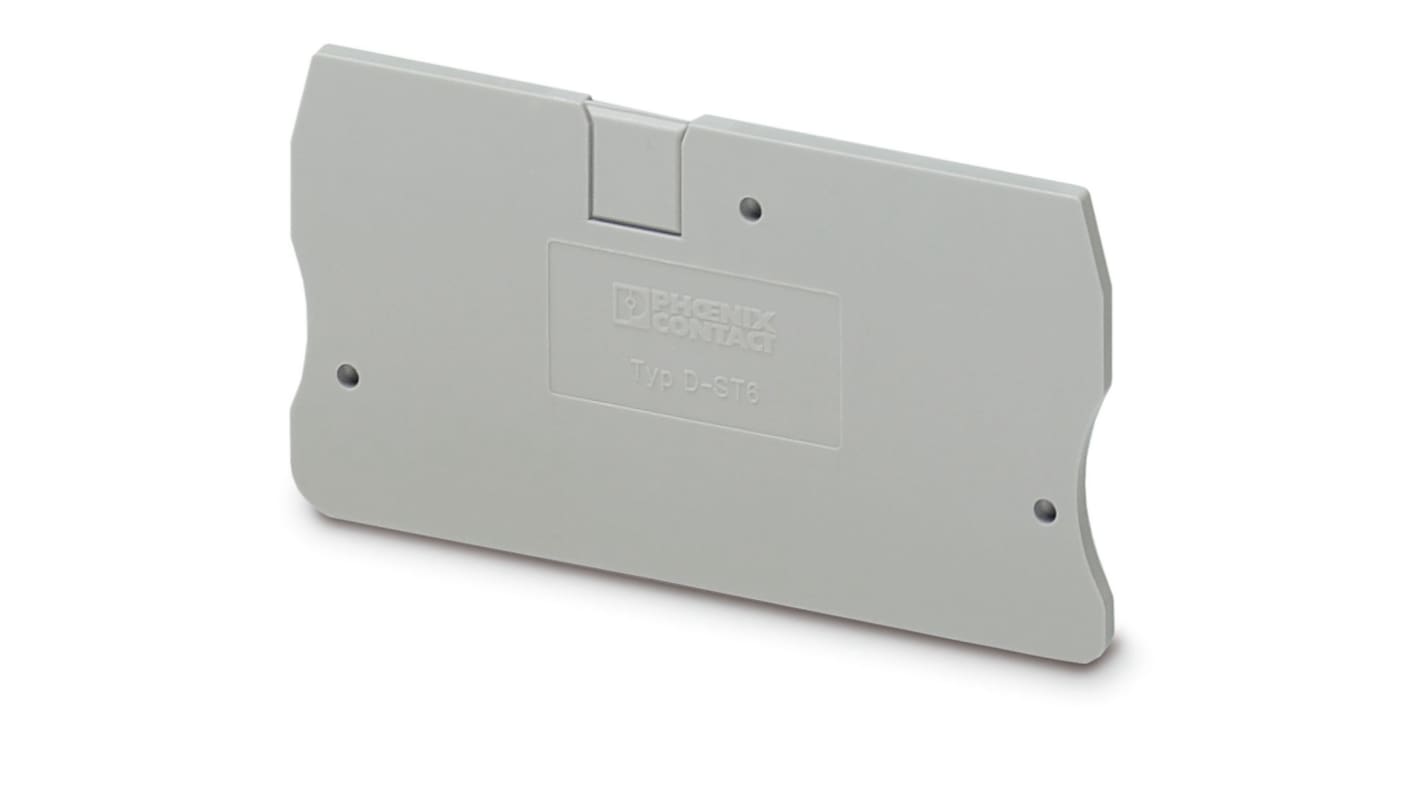 3030433 | Phoenix Contact D-ST 6 Series End Cover for Use with DIN Rail ...