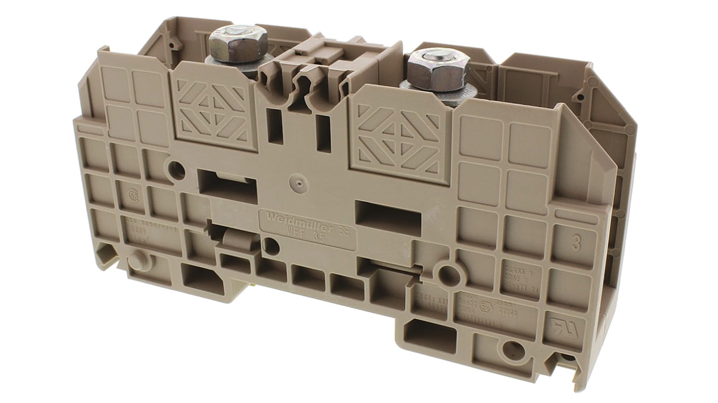 Weidmüller WFF Series Brown Stud Terminal, 35mm², Single-Level, Bolt Termination