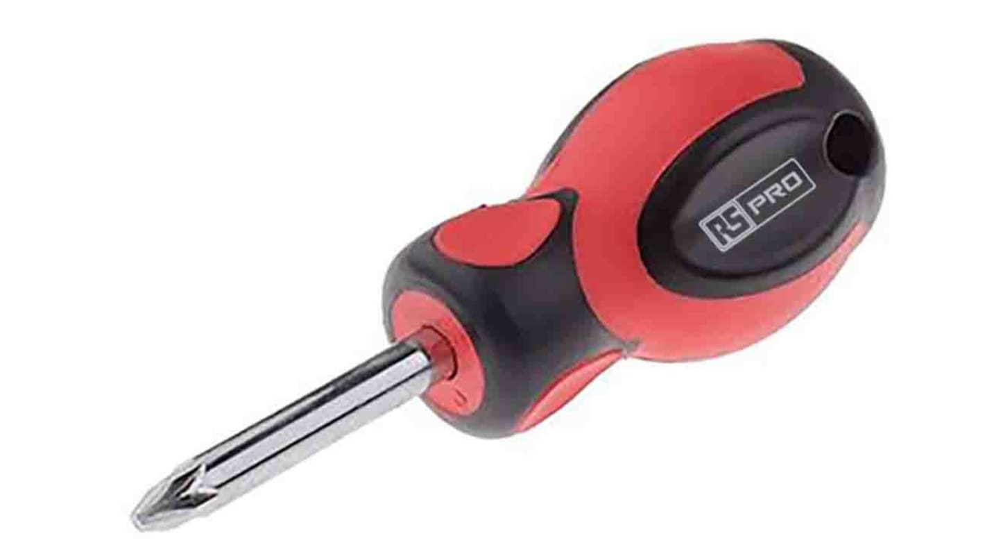 RS PRO Pozidriv Screwdriver, PZ2 Tip, 40 mm Blade, 100 mm Overall