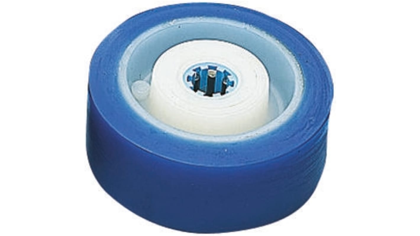 LAG Blue, White Polyurethane Abrasion Resistant, Hygienic, Laceration Resistant, Low Rolling Resistance, Non-Marking,