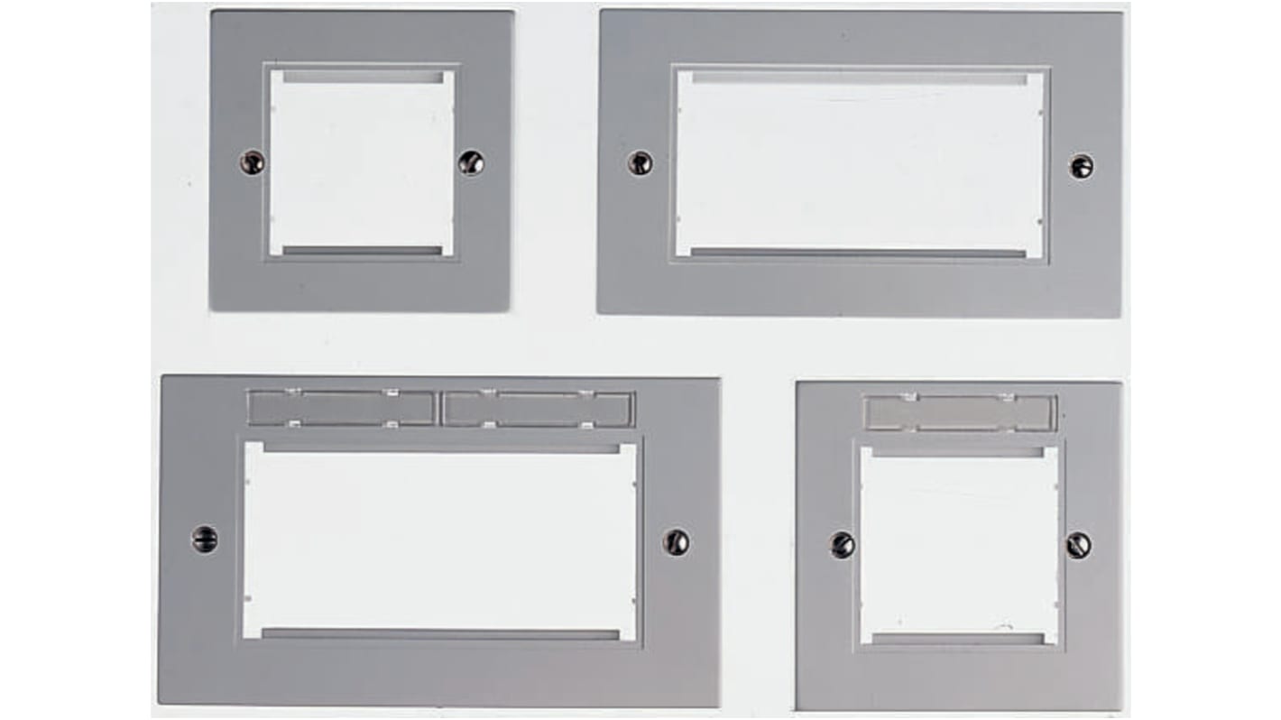 Placca per interruttori Molex Premise Networks, 2 posti, col. Colore bianco