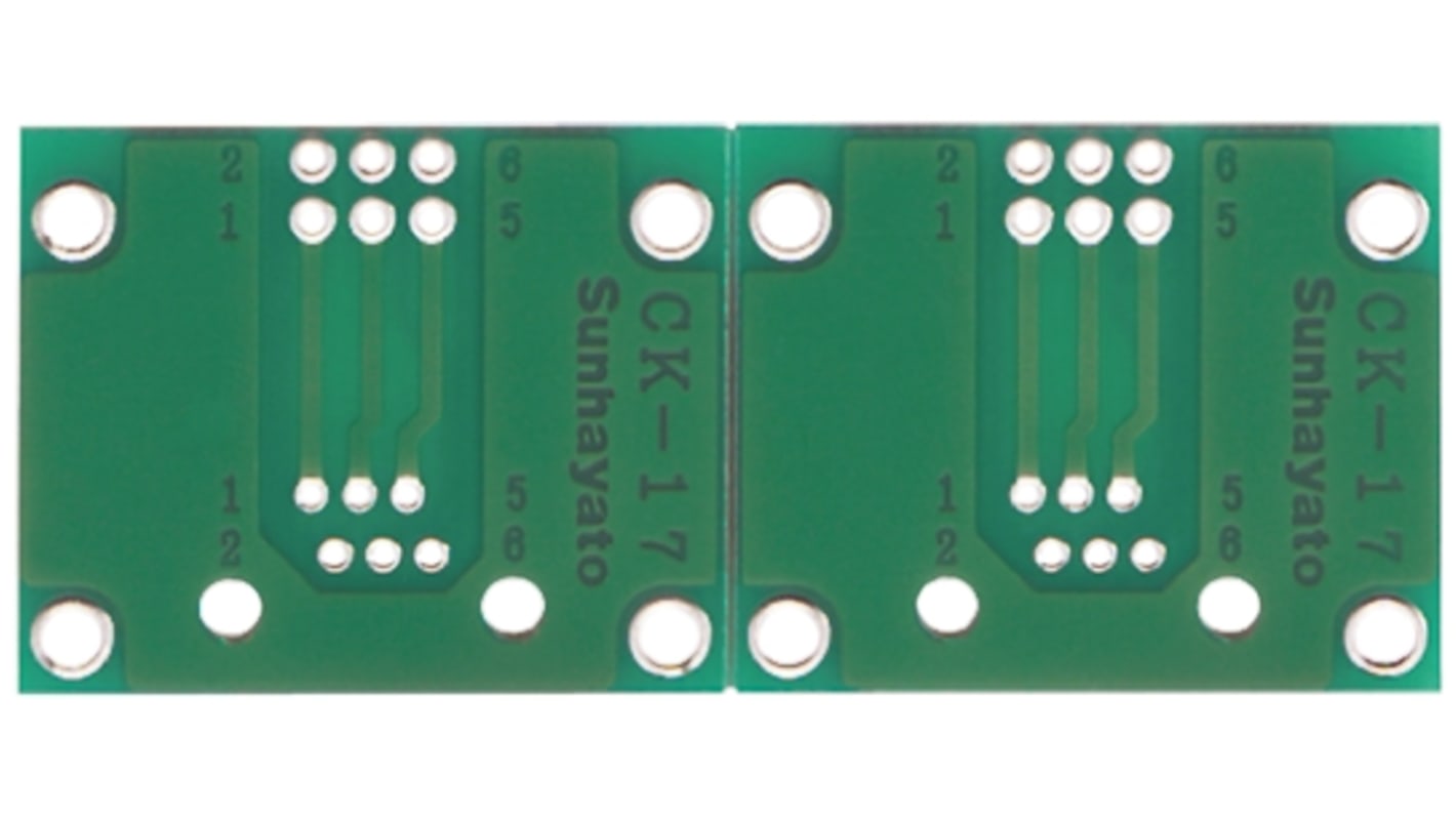 CK-17, 12 Way Double Sided Extender Board Converter Board FR4 60.96 x 24.13 x 1.6mm