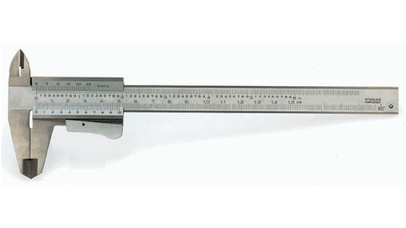 RS PRO 150mm, 6in Vernier Caliper Caliper 0.02 mm Resolution, Imperial