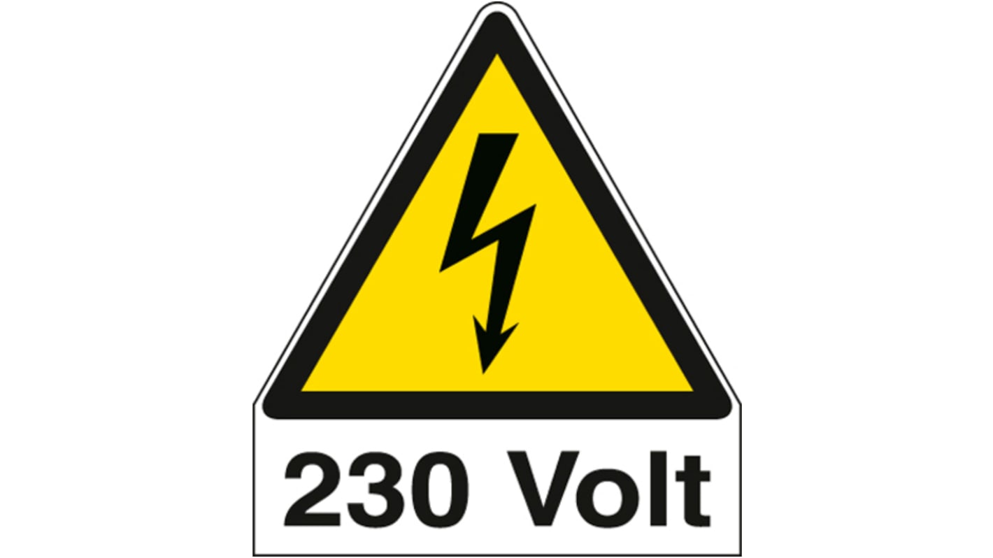 Etichetta di sicurezza "230 Volt", conf. da 6 pz.