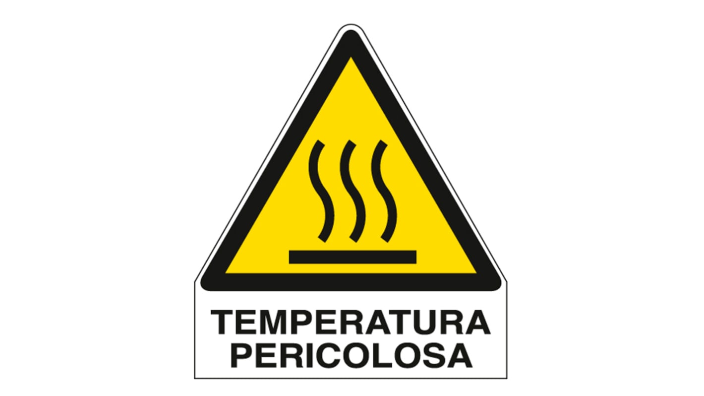 Cartello "Temperature Pericolose", in Italiano