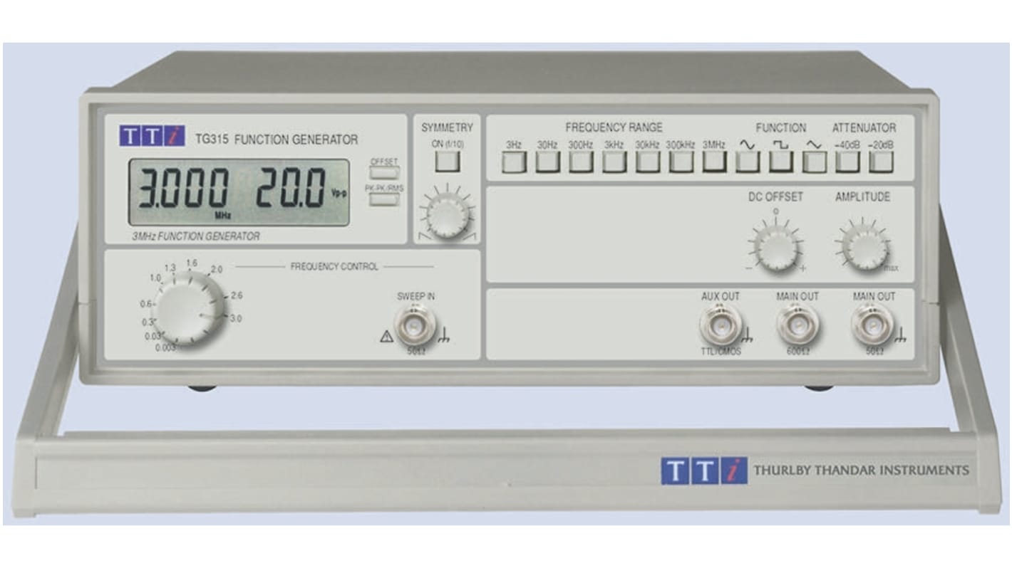 Generatore di funzioni Aim-TTi, 3MHz max.