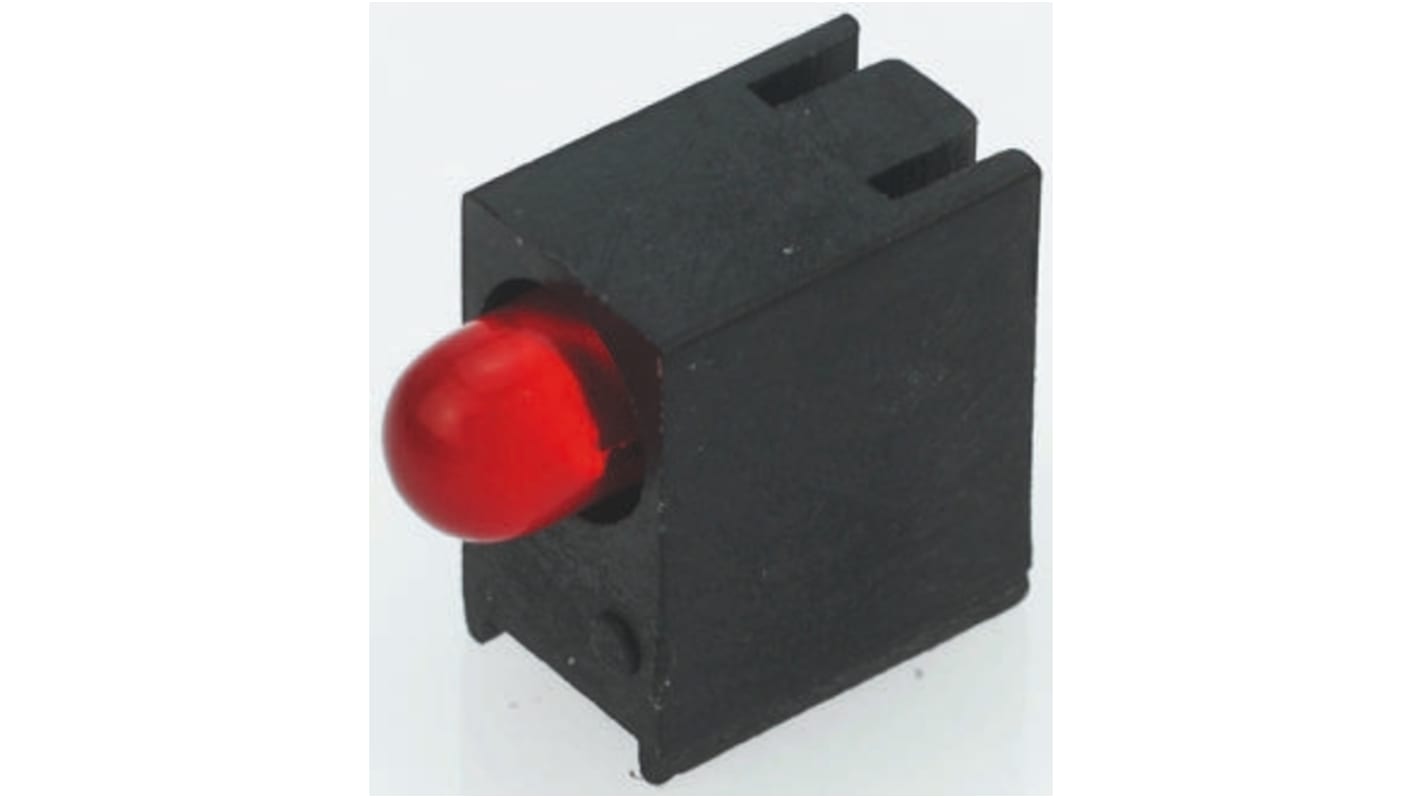 Indicatore LED per PCB Rosso Kingbright, 60 °, 1 LEDs, Right-angle, 2,5 V, Montaggio superficiale