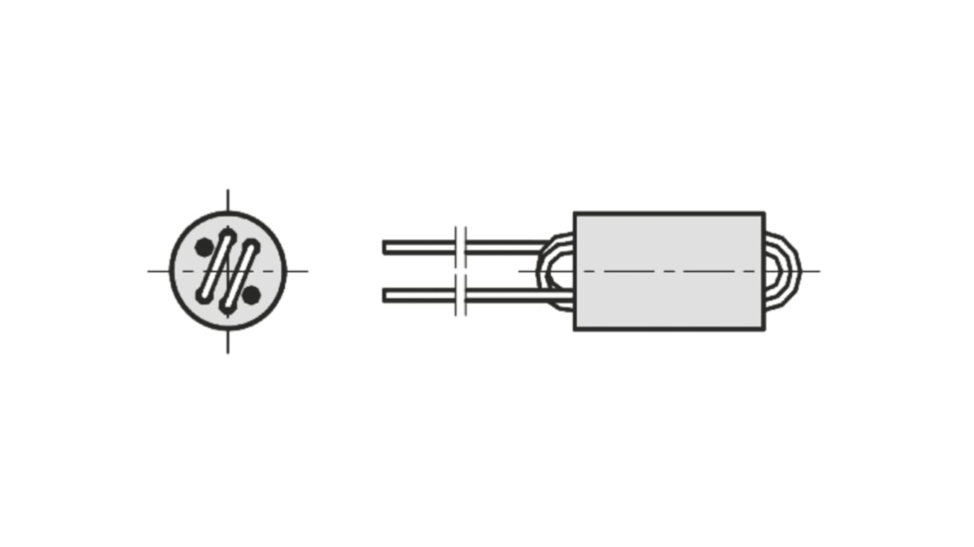 Fair-Rite ferritgyöngy, alkalmazás: Elektromágneses interferencia szűrése, , 6 (Dia.) x 10mm (Sugárirányú)