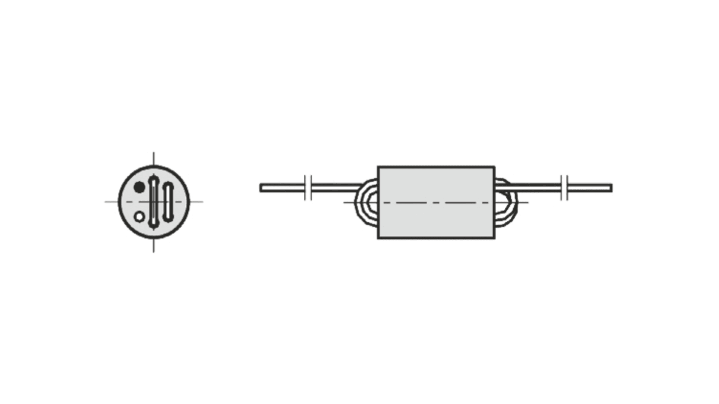 Fair-Rite Ferrite Bead, 6 (Dia.) x 10mm (Axial), 780Ω impedance at 100 MHz