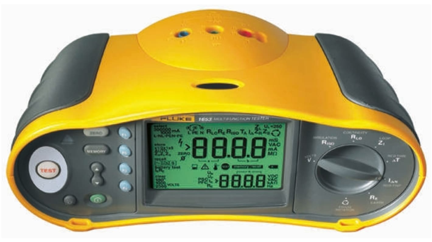 Fluke 1651B Installationstester 3-Draht Ohne Auslösung 250 V, 500 V, 1000 V 500V ac max. versch.Prüfarten