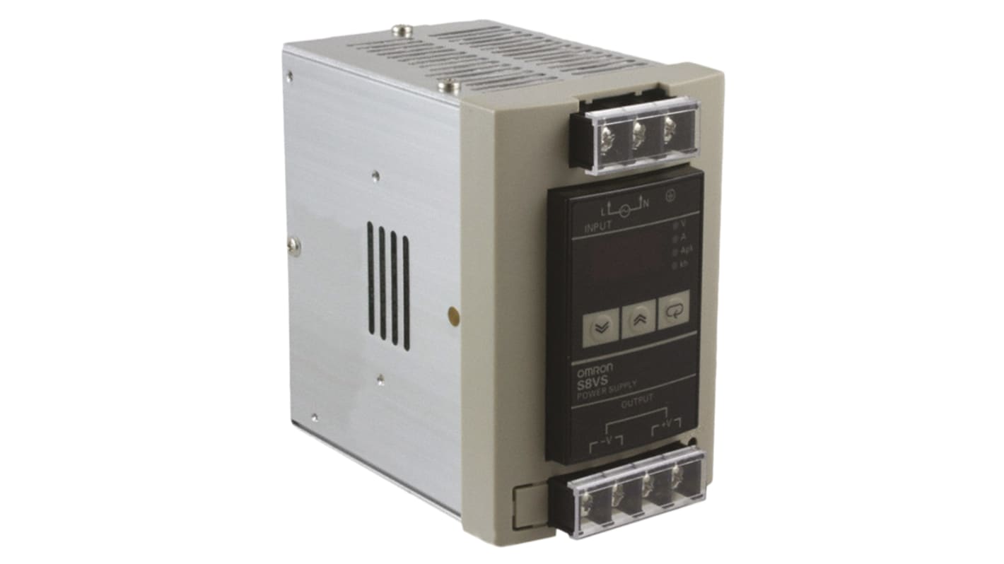 Omron DINレール取付け用スイッチング電源, S8VS-18024BP, 出力：7.5A, 定格：180W 出力電圧：dc 24V dc/