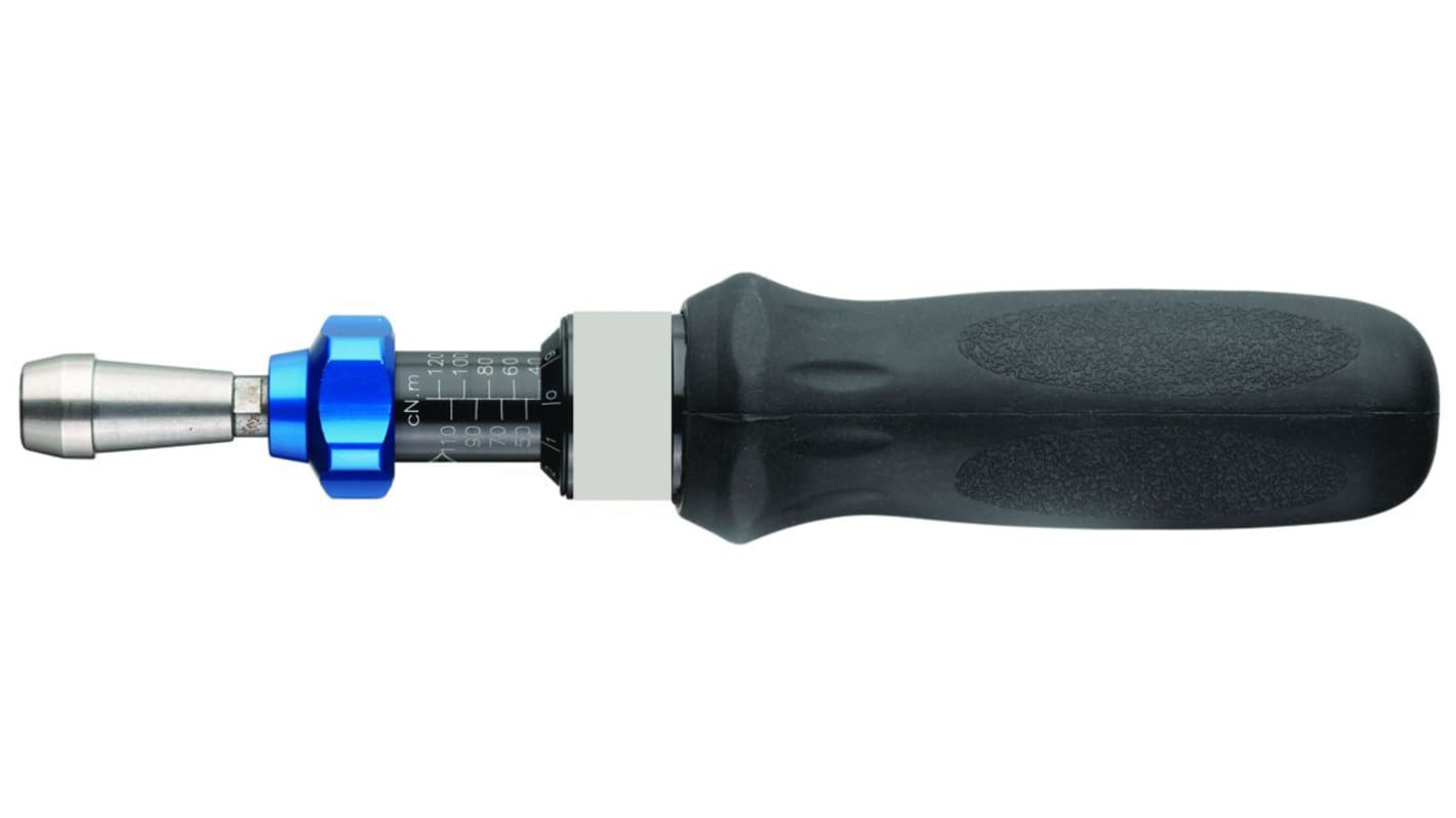 RS PRO Adjustable Hex Torque Screwdriver, 0.2 → 1.20Nm, 1/4 in Drive