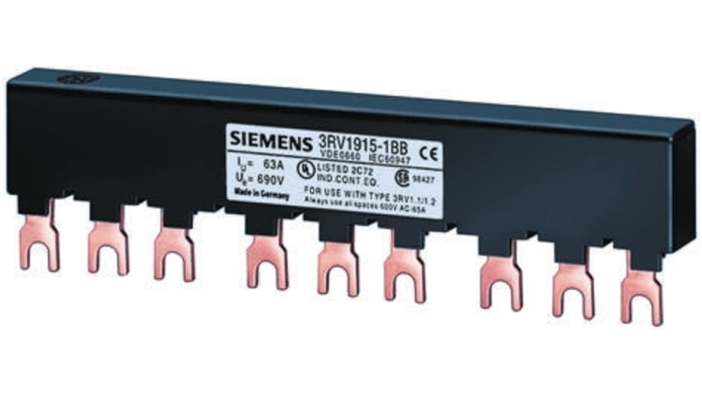 Accesorio Conexión Siemens 3RV1, para uso con Serie 3RV Sirius Classic