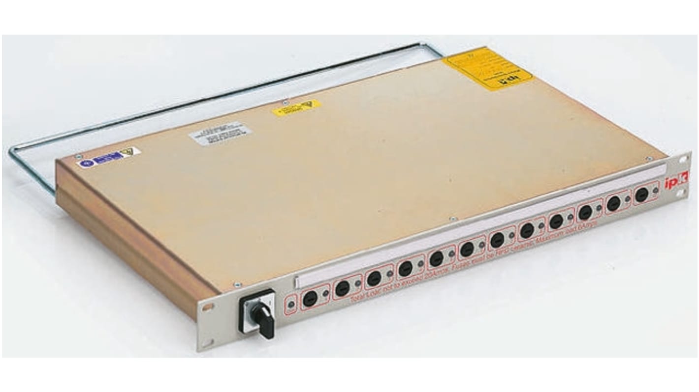 IEC C13 12 Gang Power Distribution Unit, 20A, 250 V, Fused