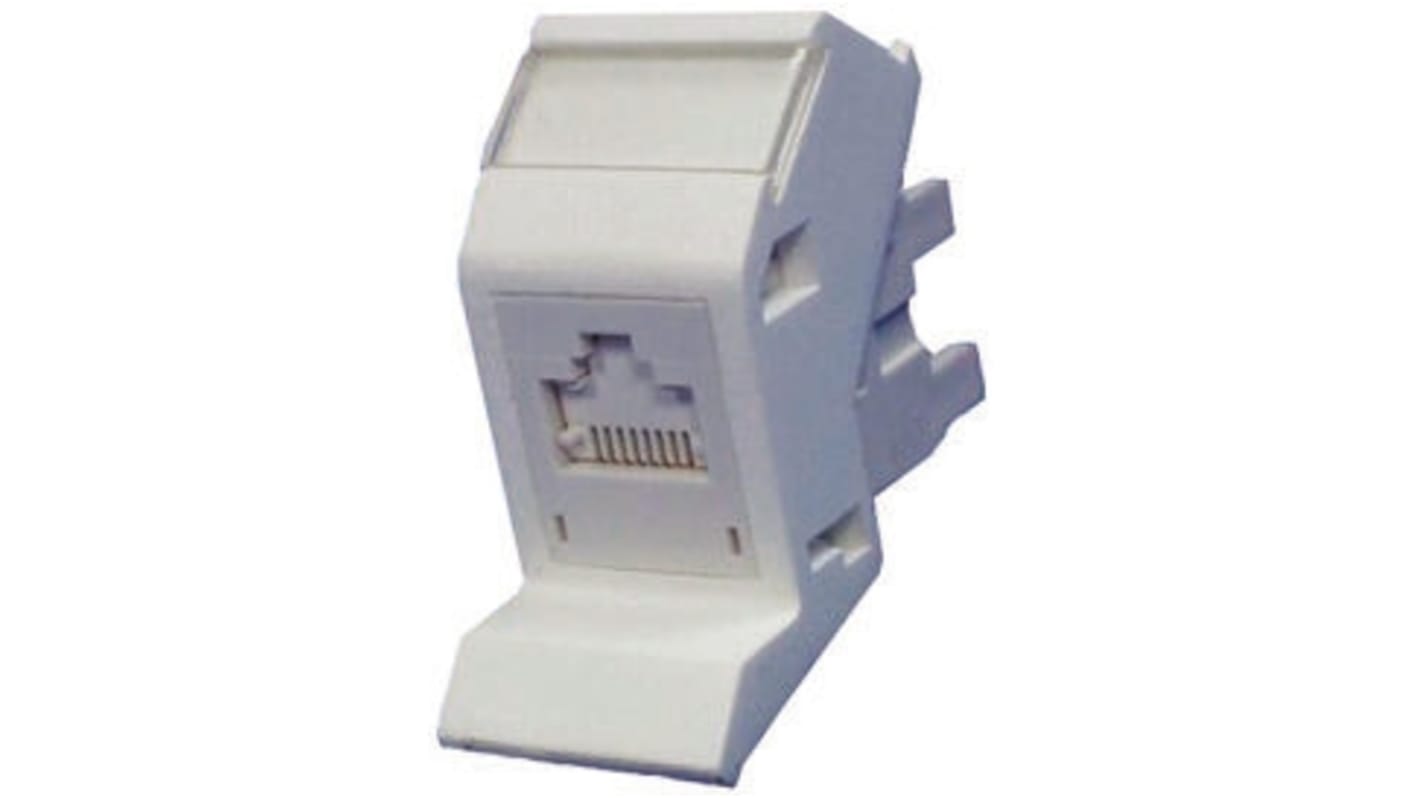 Molex Premise Networks Angled Cat6 RJ45 Modular Outlet,With UTP Shield Type