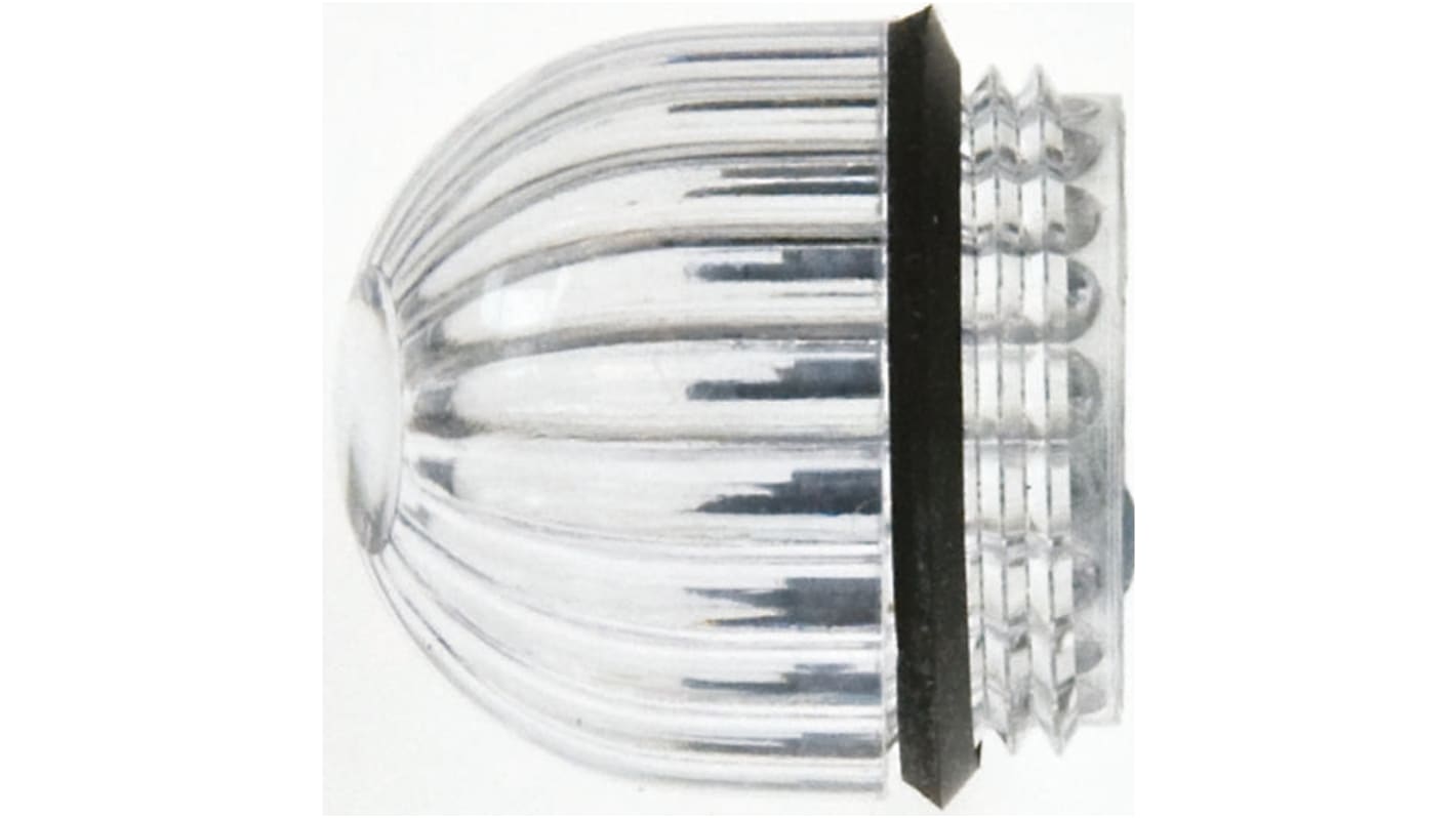 Panel Mount Indicator Lens Domed Style, Clear, 15.86mm diameter , 15.86mm Long