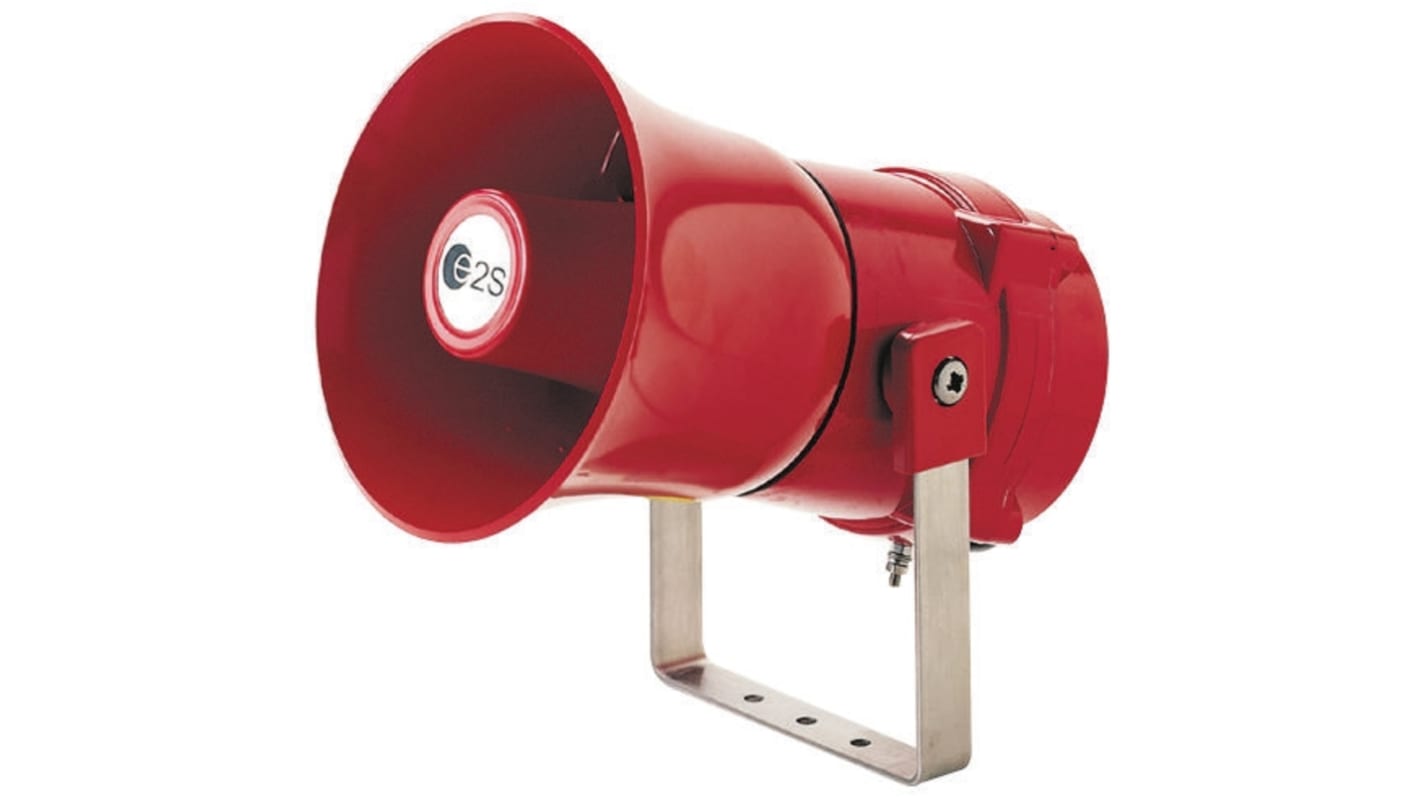 Avertisseur sonore Rouge e2s série BEXS110, 24 V c.c., 110dB