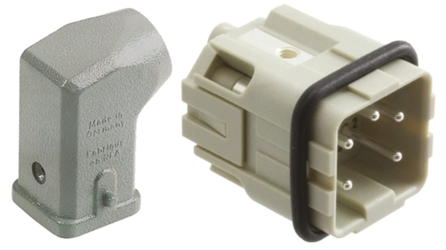 Conector de potencia HARTING Han A Macho de 4 vías, 230 → 400 V., 10A, con rosca PG11