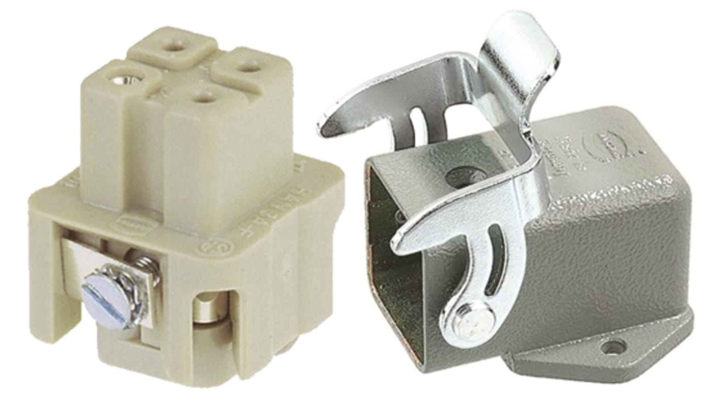 Conector de potencia HARTING Han A Hembra de 3 vías, 230 → 400 V., 10A