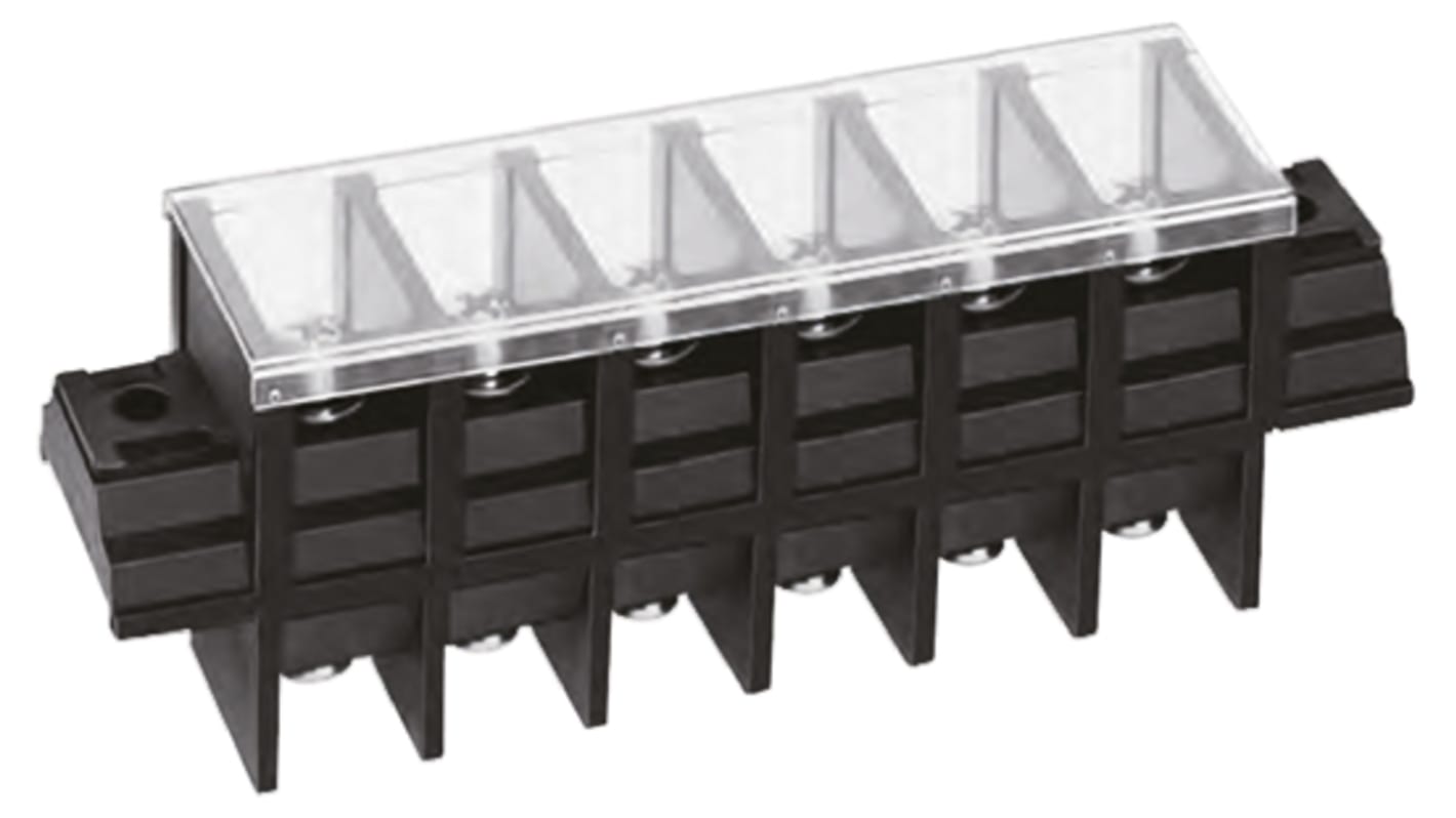 Yoshida Electric Industry Barrier Strip, 16mm Pitch, 60A, 600 V, Screw Down Termination