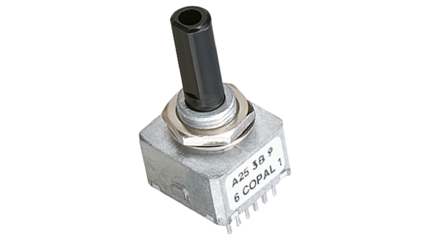 Nidec Components 5V dc 25 Pulse Optical Encoder with a 6 mm Flat Shaft, Through Hole