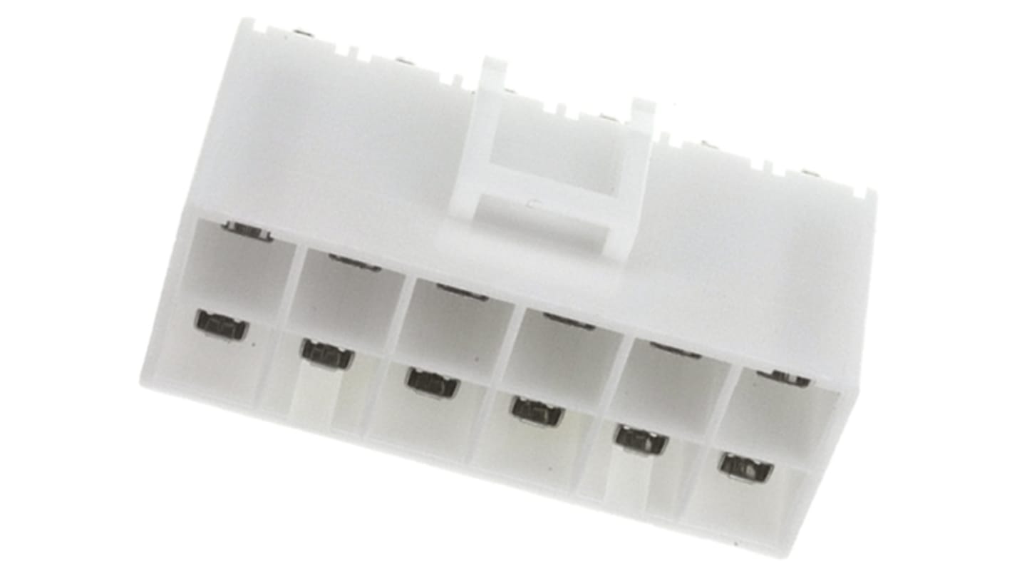 JST VL Series Straight Through Hole PCB Header, 12 Contact(s), 6.2mm Pitch, 2 Row(s), Shrouded