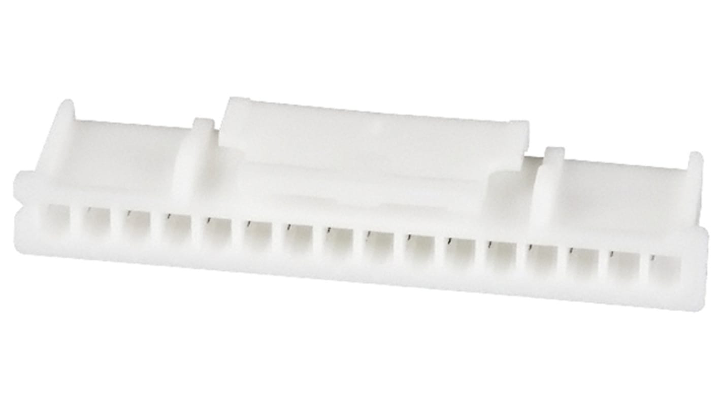 JST, PA Connector Housing, 2mm Pitch, 16 Way, 1 Row