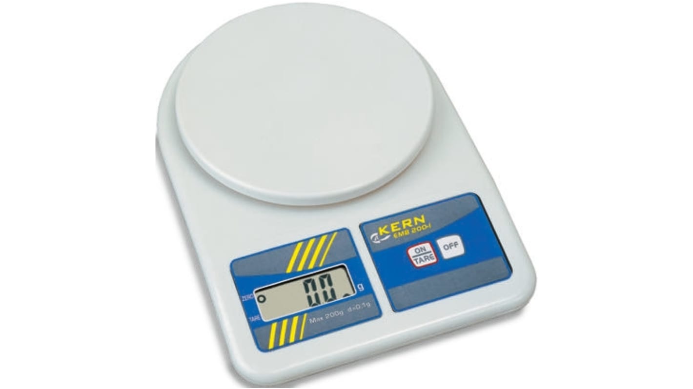 Kern EMB 2200-0 Precision Balance Weighing Scale, 2.2kg Weight Capacity, With RS Calibration