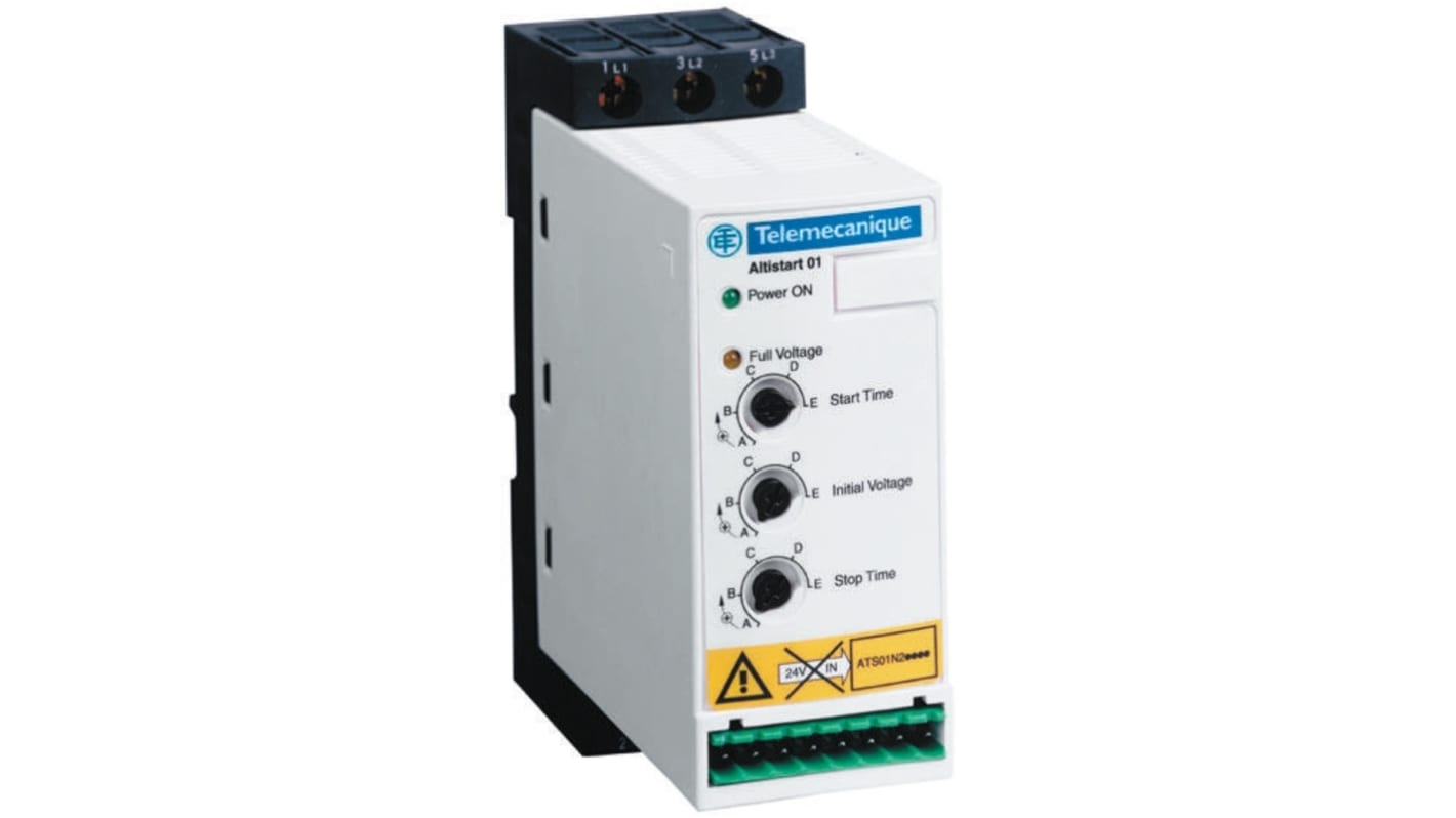 Schneider Electric Soft Starter, Soft Start, 5.5 kW, 240 V ac, 3 Phase, IP20