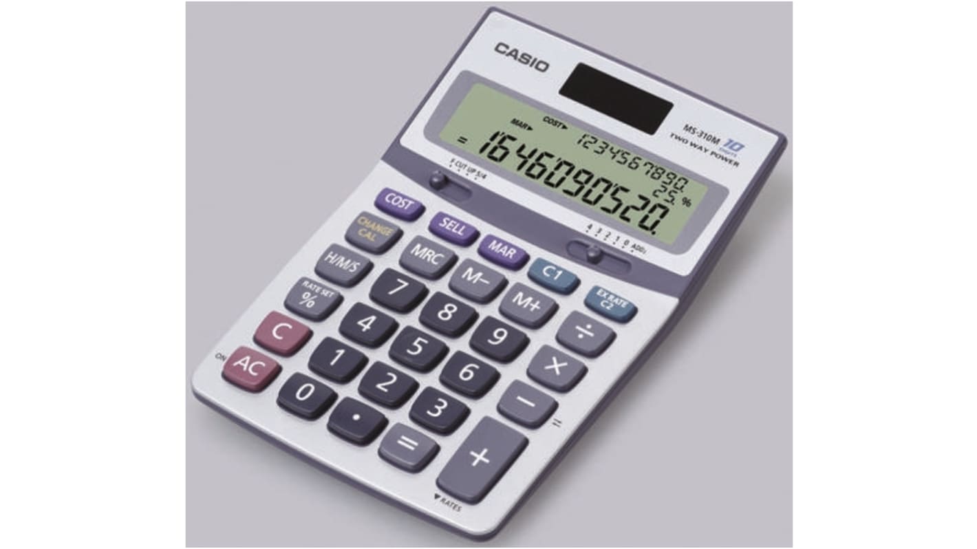 Casio Battery & Solar Powered Financial Calculator