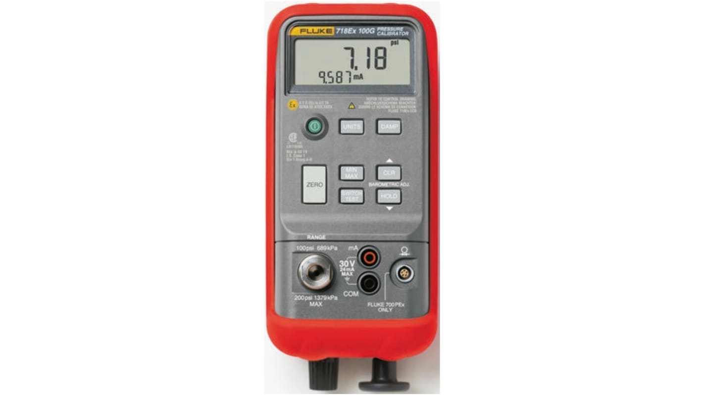 FLUKE 718 EX 100G Fluke 718 12psi to 100psi Pressure Calibrator