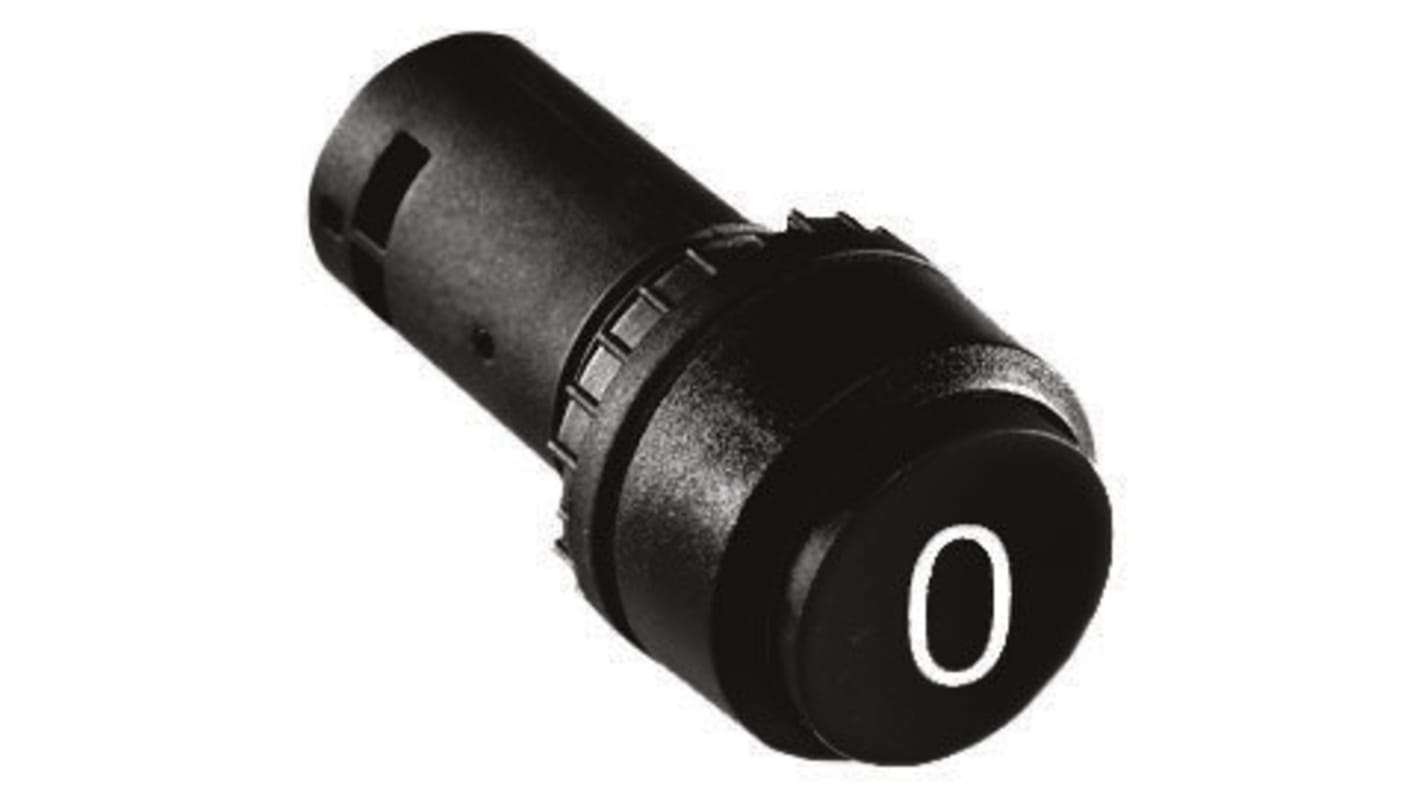 Pulsador ABB Compact, color de botón Negro, SPST, Montaje en Panel, IP69K