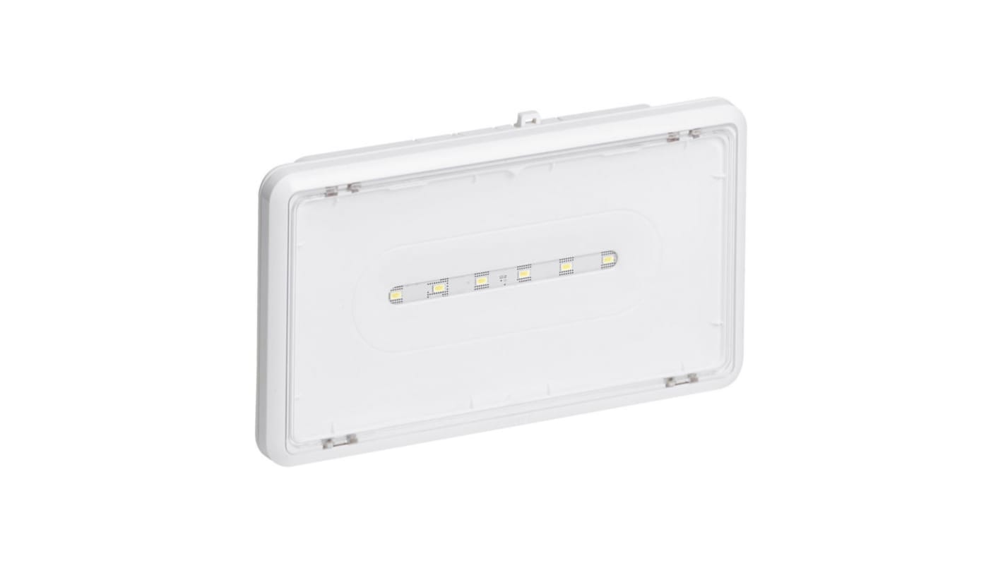 Lampada di emergenza LED Legrand, L. 261 mm, 1,5 W, 360 lm, autonomia 1h, IP43