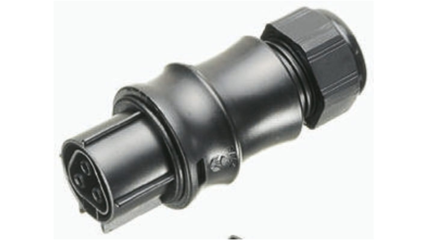 Conector de iluminación Hembra RST20i3, 3 Polos, Montaje de Cable, 250 V, 20A, IP68