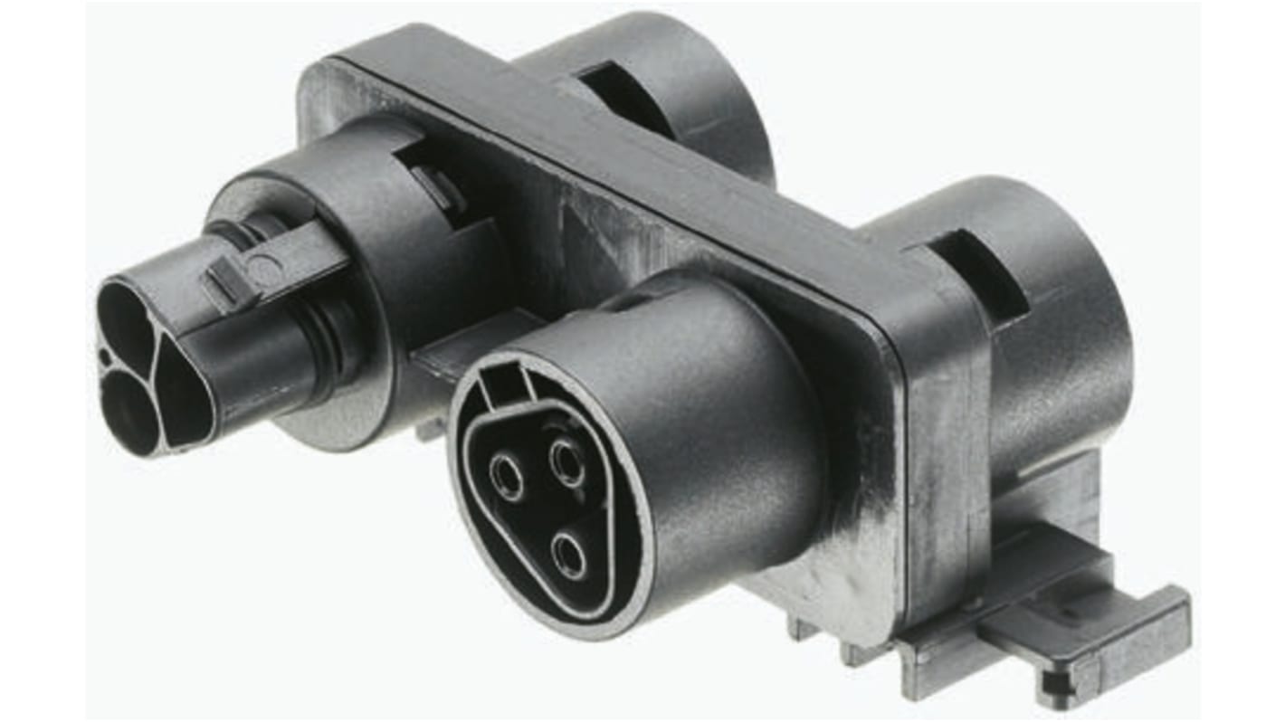 Wieland Stecker/Buchse RST20i3 Leuchtensteckverbinder, Verteilerblock, Kontakte: 3, Tafelmontage, 20A, Schwarz