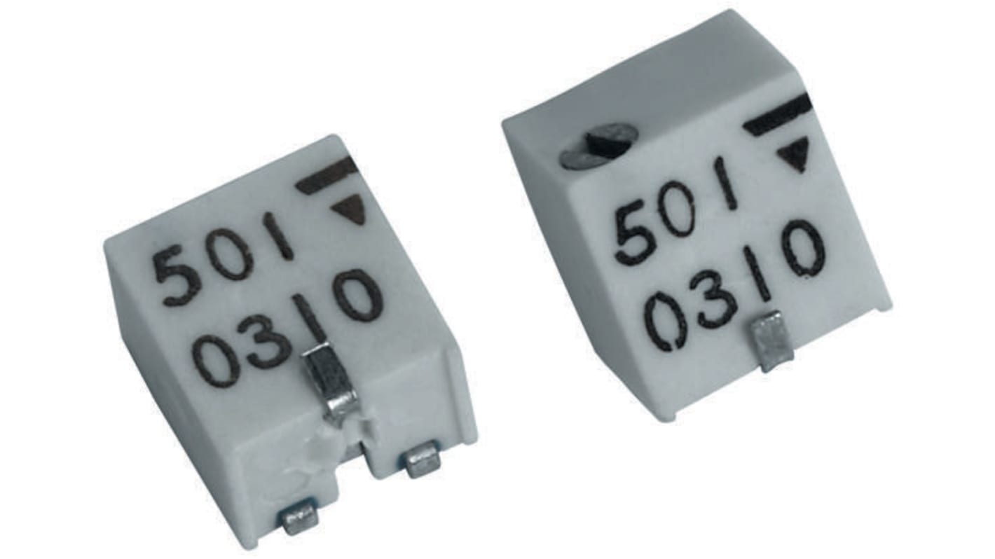 Vishay TSM4 11-Gang SMD Trimmer-Potentiometer, Seitliche Einstellung, 100kΩ, ±10%, 0.25W, J-Schraubkloben, L. 4.8mm