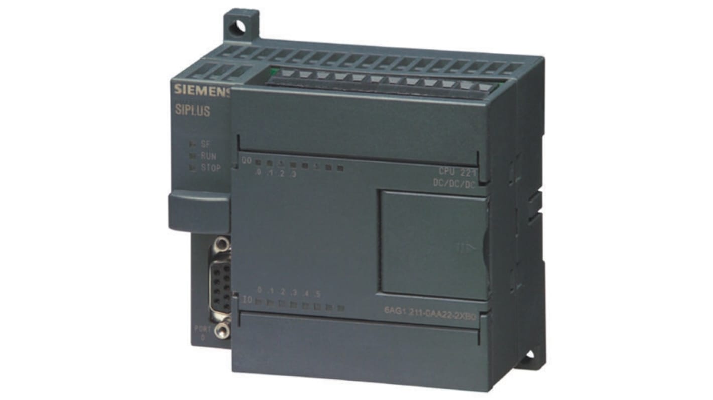 CPU PLC Siemens 6ES7211-0BA23-0XB0, S7-200, 4 kB, 40 I/O, per Montaggio a rack