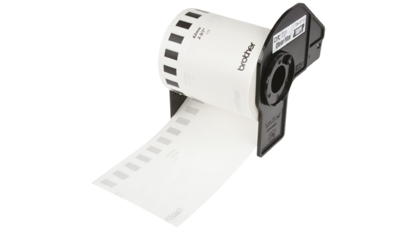 Brother Transparent Black Print Label Roll