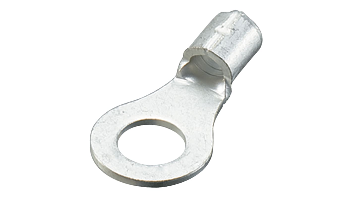 Nichifu, R1.25 Uninsulated Ring Terminal, M3 Stud Size, 0.25mm² to 1.65mm² Wire Size