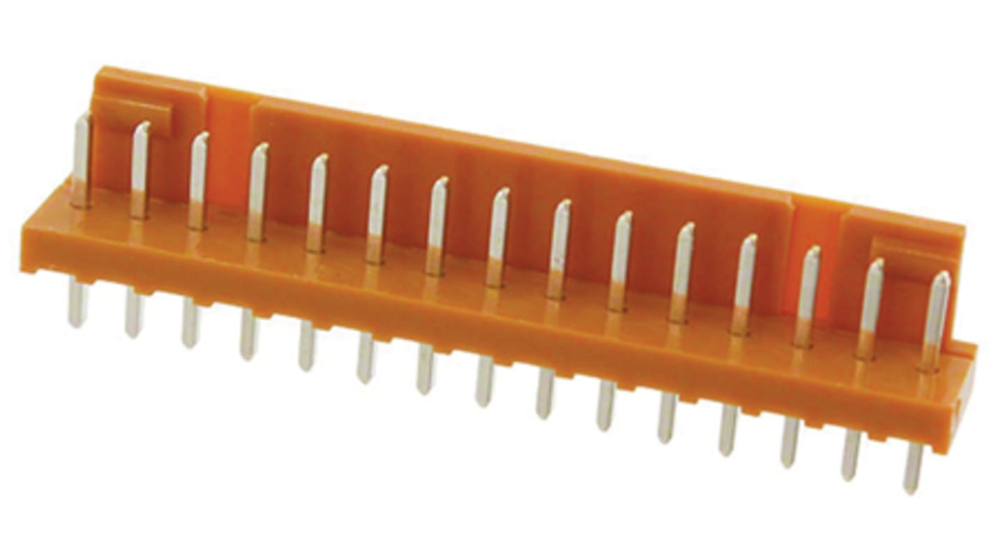 JAE IL-G Series Straight Through Hole PCB Header, 15 Contact(s), 2.5mm Pitch, 1 Row(s), Shrouded