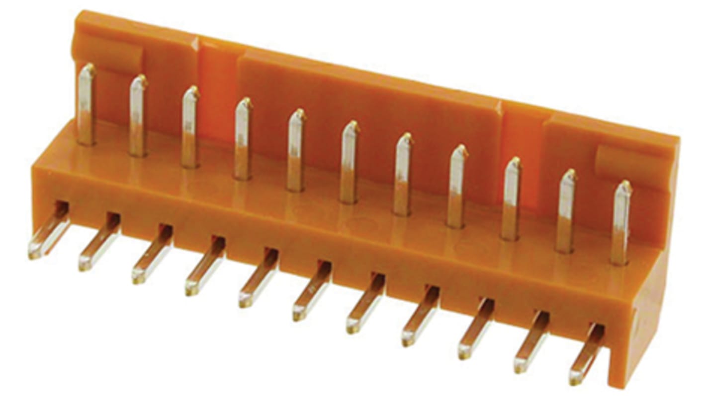 JAE IL-G Series Right Angle Through Hole PCB Header, 11 Contact(s), 2.5mm Pitch, 1 Row(s), Shrouded