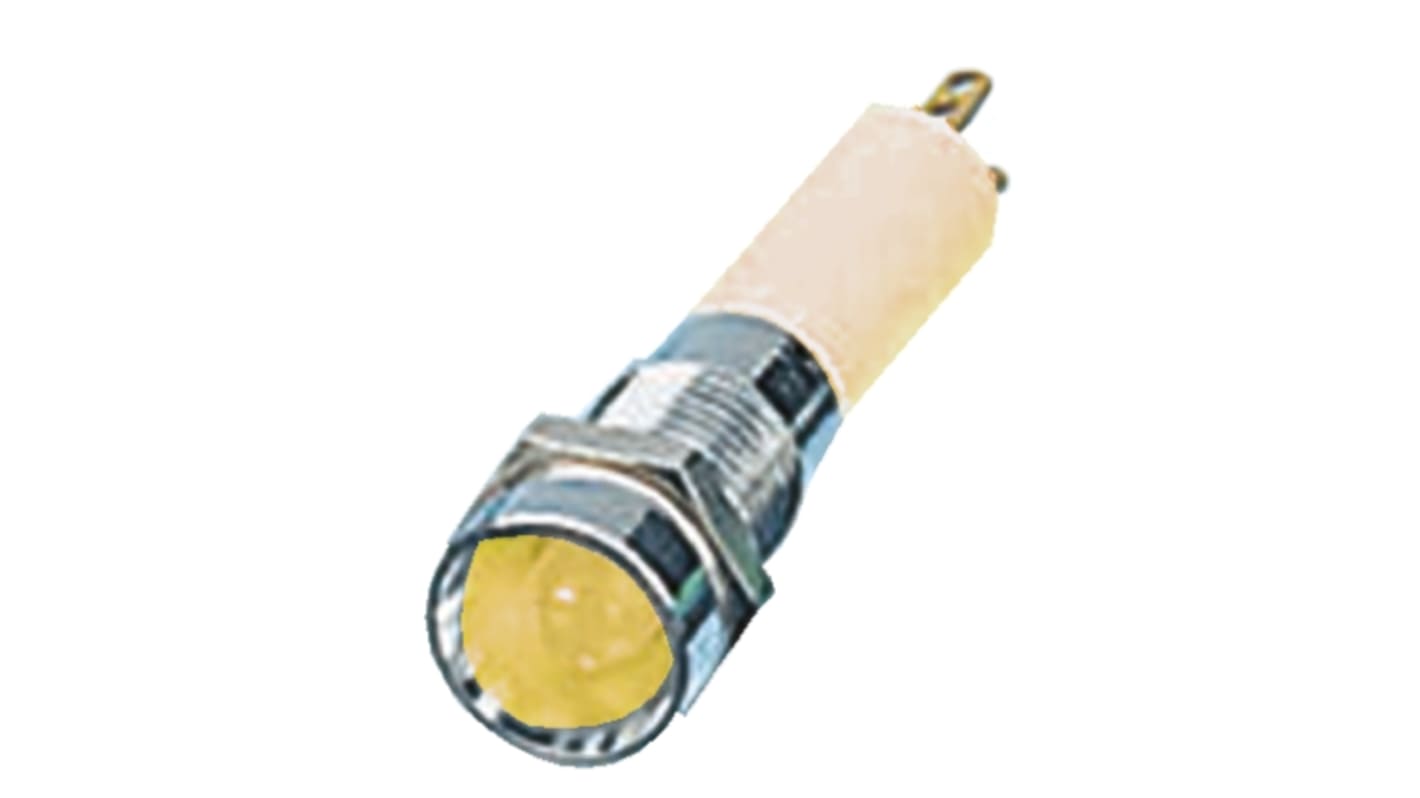 Voyant LED lumineux  Jaune CML Innovative Technologies, dia. 8mm, 12V