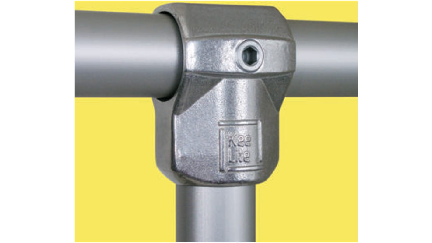 Kee Lite T-Connector Connecting Component, Strut Profile Type 8, Round Tube Size Type 8