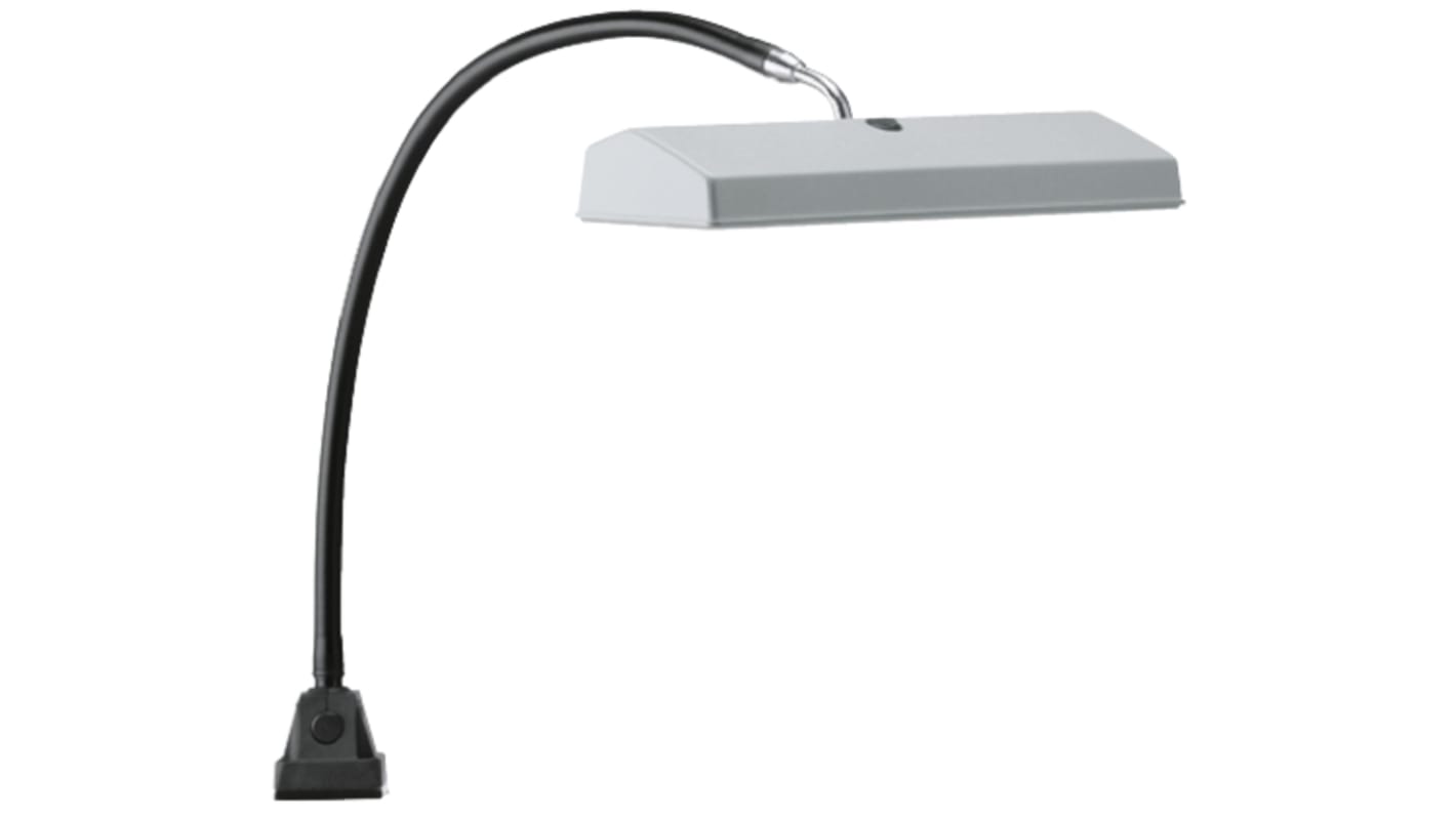 lampada da tavolo con Fluorescenti compatte, 11 W, Estensione:750mm, Base A vite, Collo Flessibile, 220 → 240 V