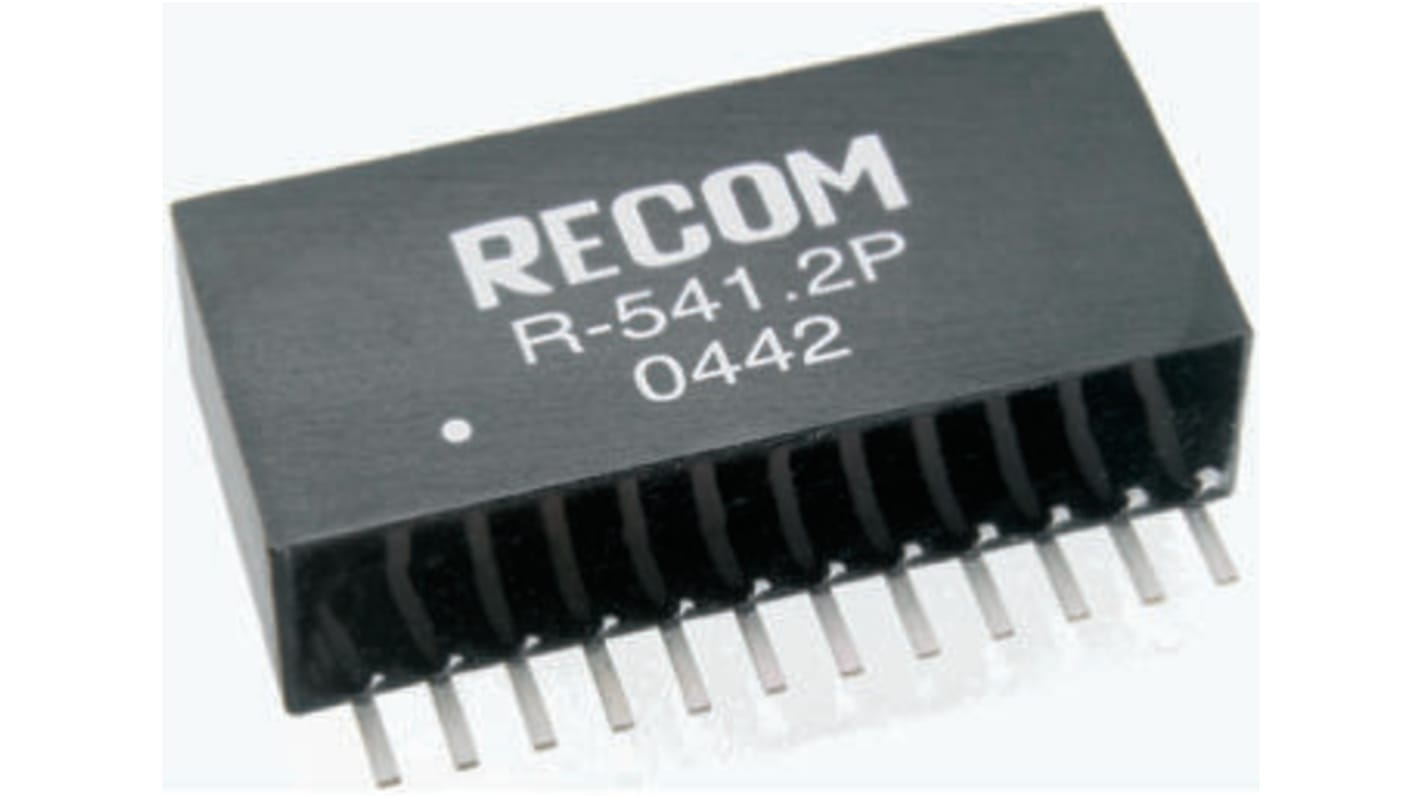 Recom DC-DCコンバータ Vout：3.3V dc 4.5 → 18 V dc, 6W, R-543.3PA