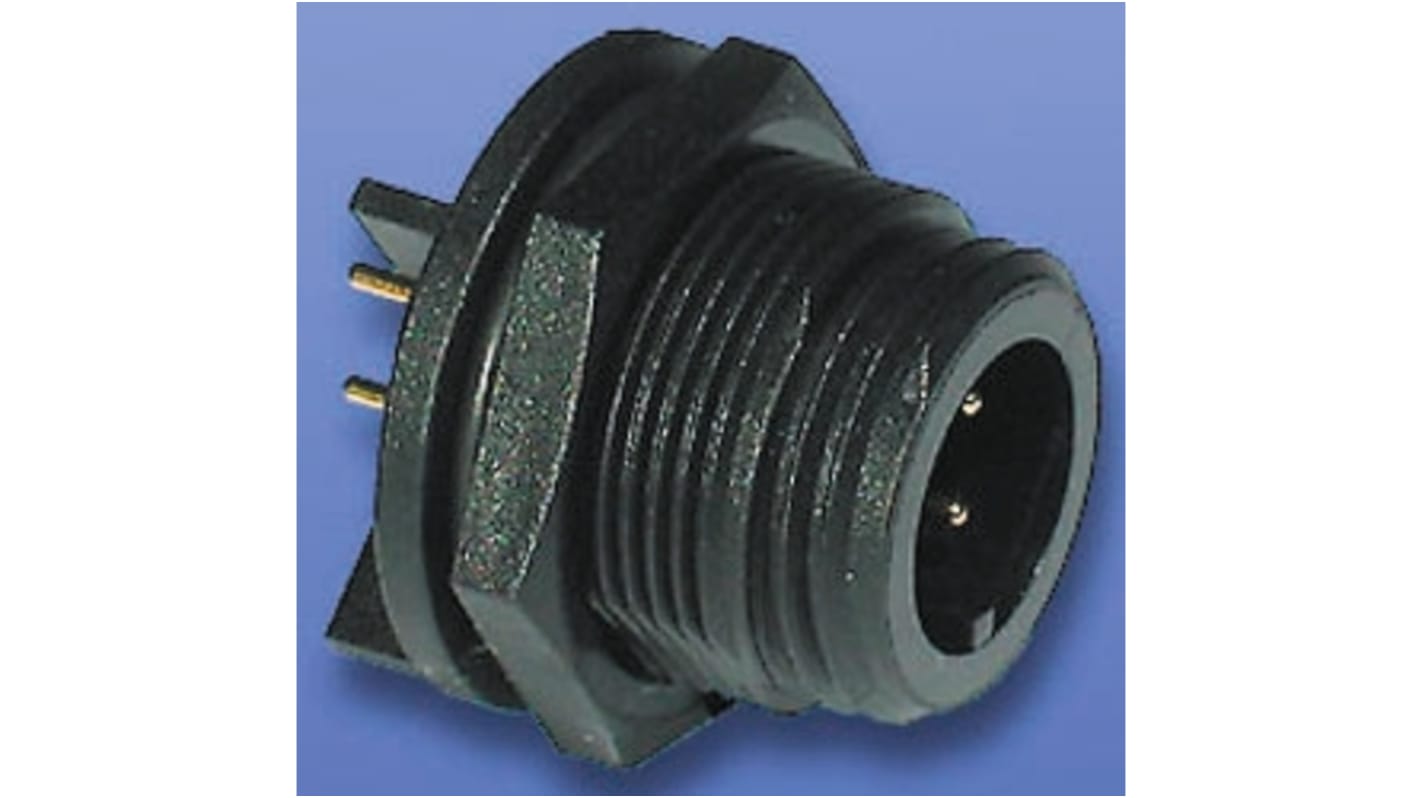 PX0413/02P/PC | Bulgin Circular Connector, 2 Contacts, PCB Mount ...