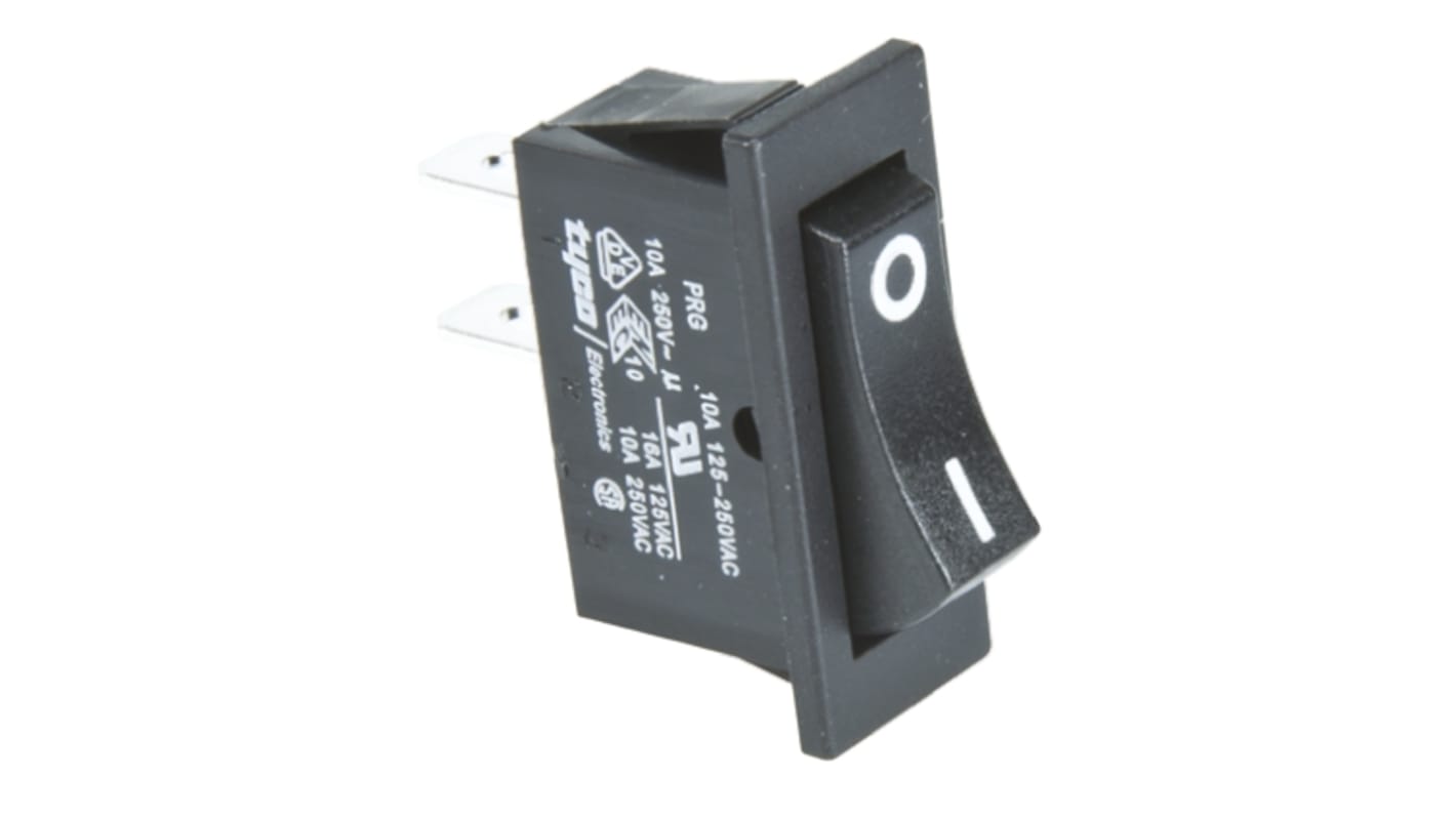 TE Connectivity SPST, On-Off Rocker Switch Panel Mount